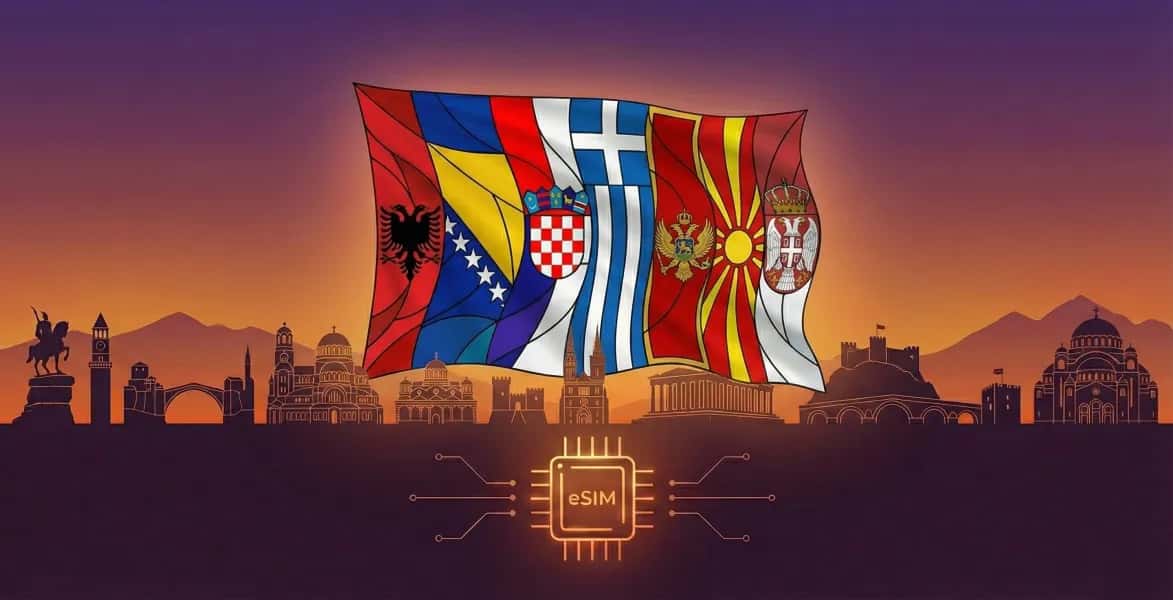 Balkans (5+ zones), Ti Porto in Viaggio eSIM
