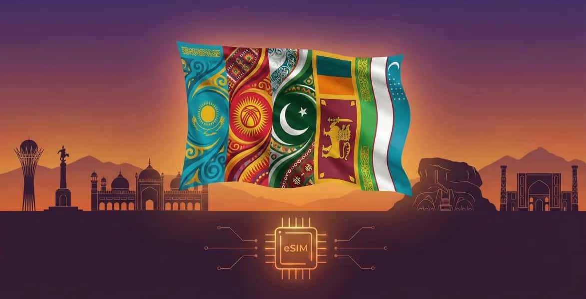 Central Asia (5 Countries), Ti Porto in Viaggio eSIM
