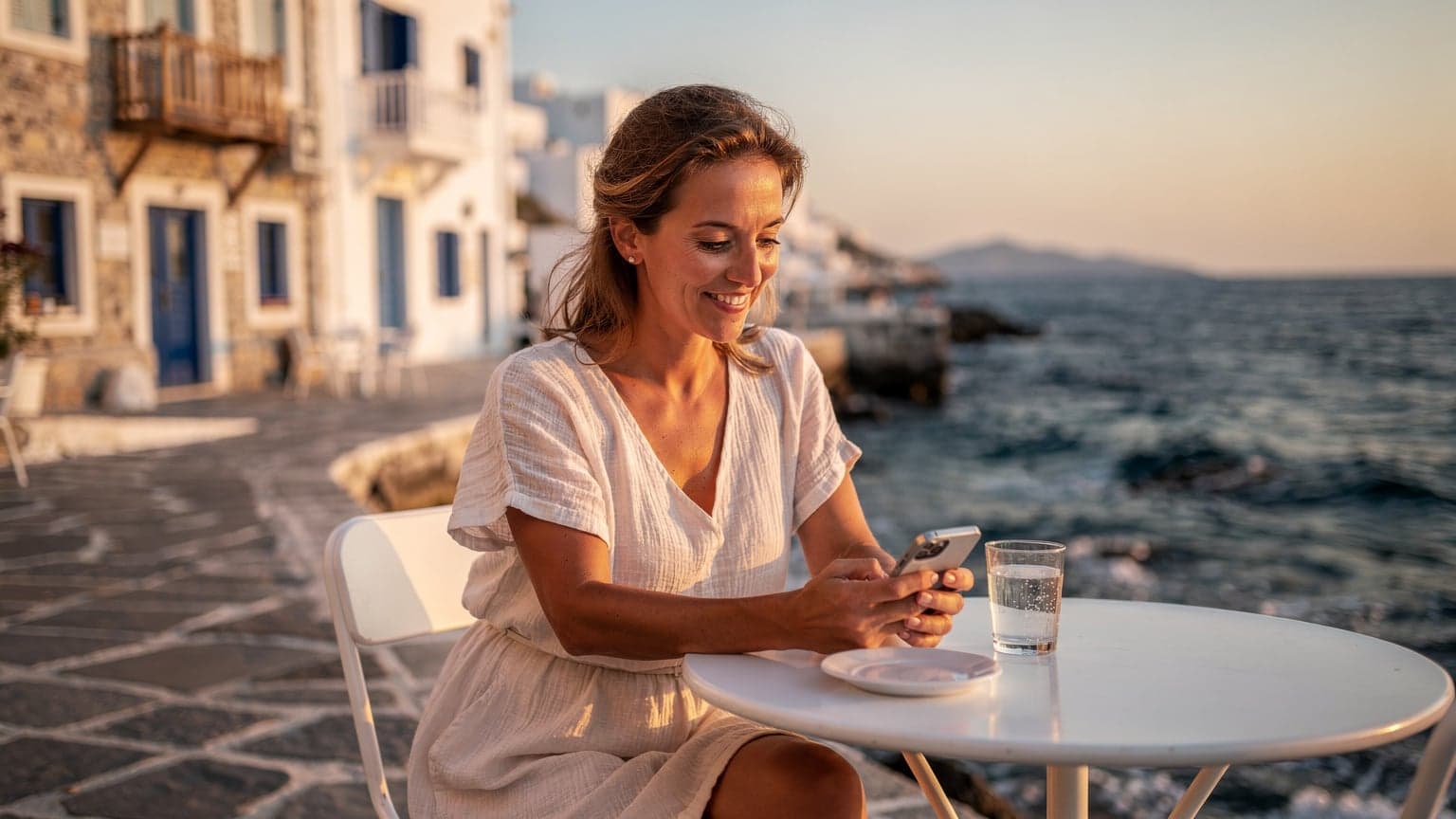 Conexión 'mare' en Mykonos 2026: Tu eSIM sin sorpresas en Grecia
